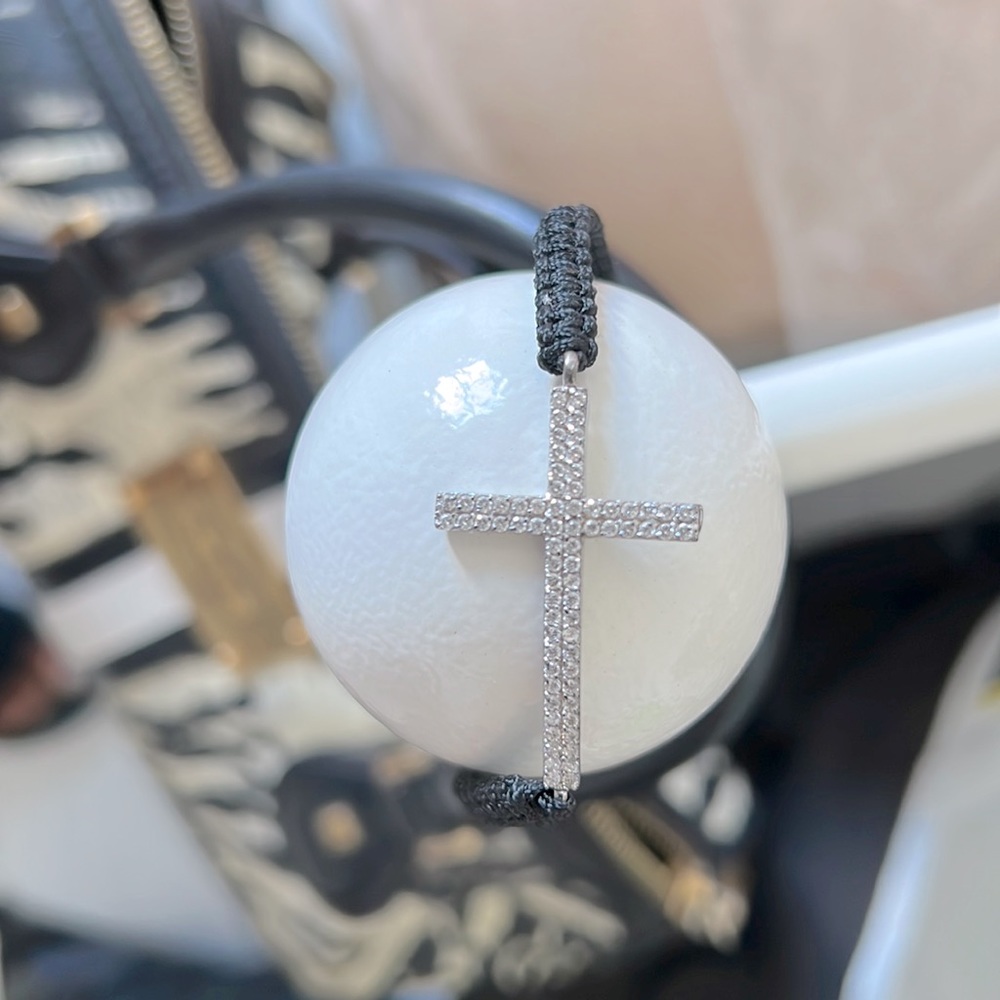 Sideways cross bracelet.